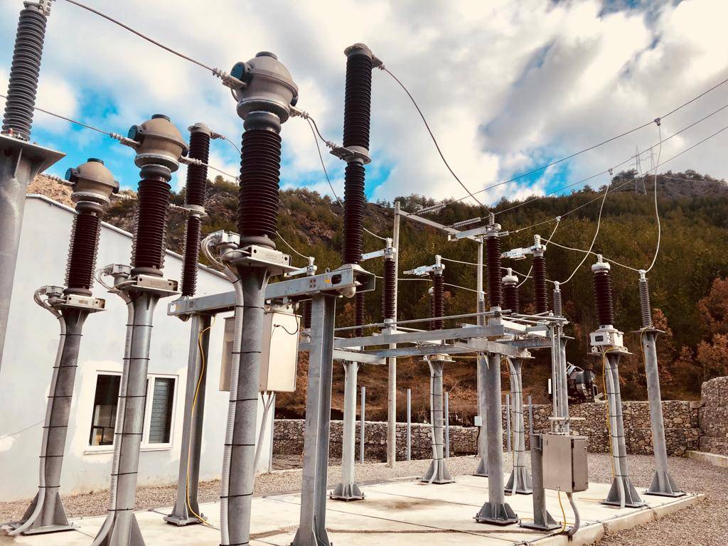 HV substation in Albania, Europe