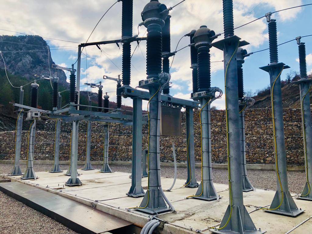 HV substation in Albania