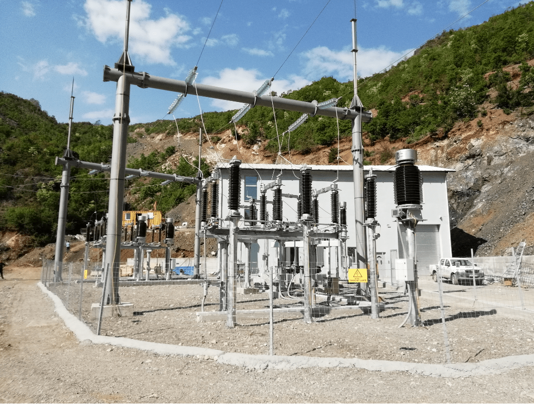 Subestacion para central hidroeléctrica en Albania, Europa