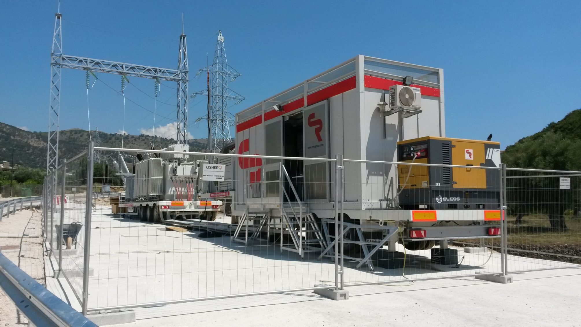 Mobile substation in Albania, Europe