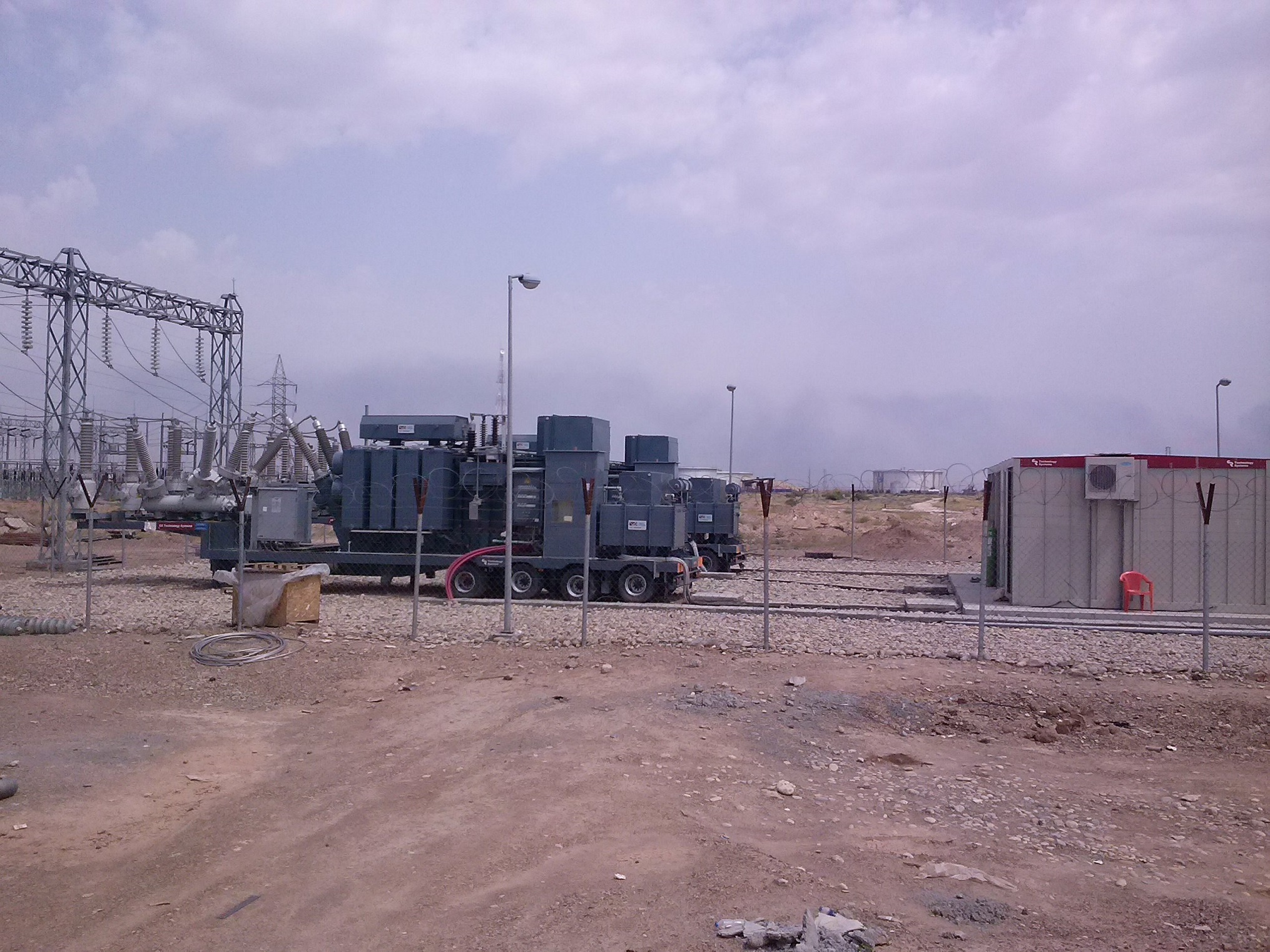 dos subestaciones móviles para Irak