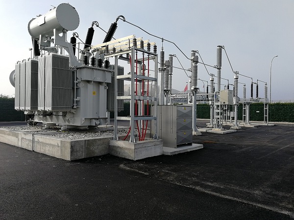 High Voltage electrical substation Italy