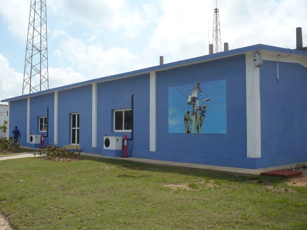 HV electrical substation in Cuba, America