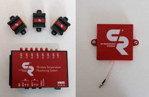 SENSORI di monitoraggio della temperatura RFID per sistemi elettrici.