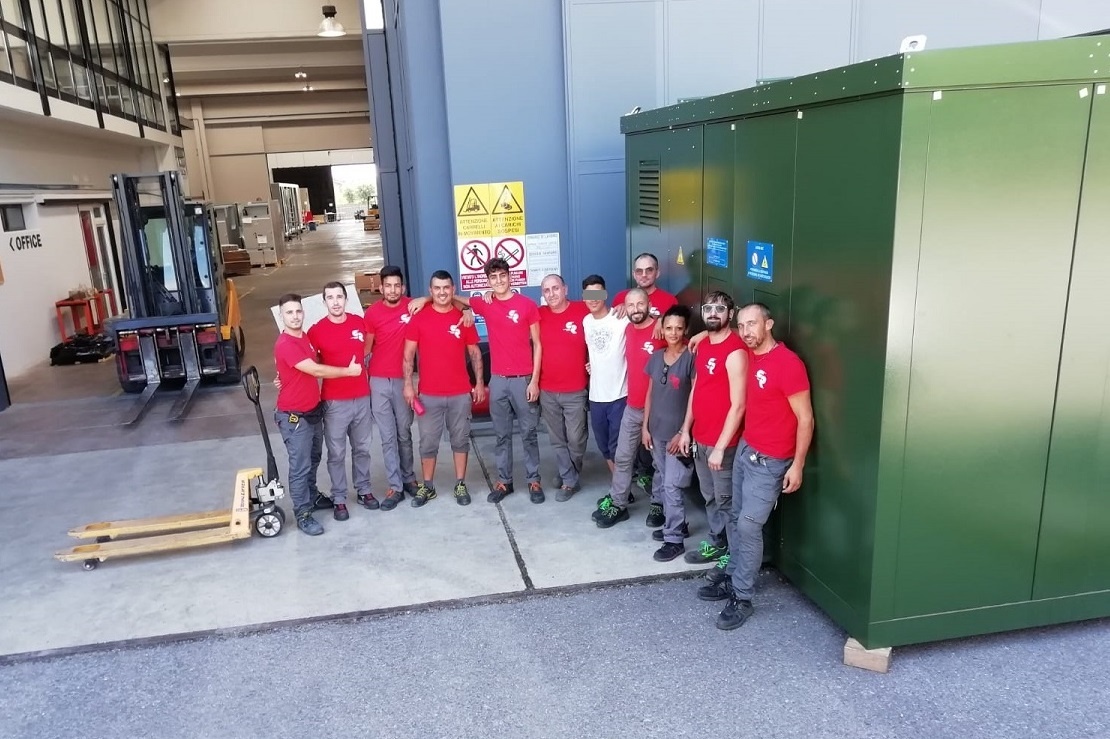 Compact substation for PV photovoltaic plant cuba - Team work