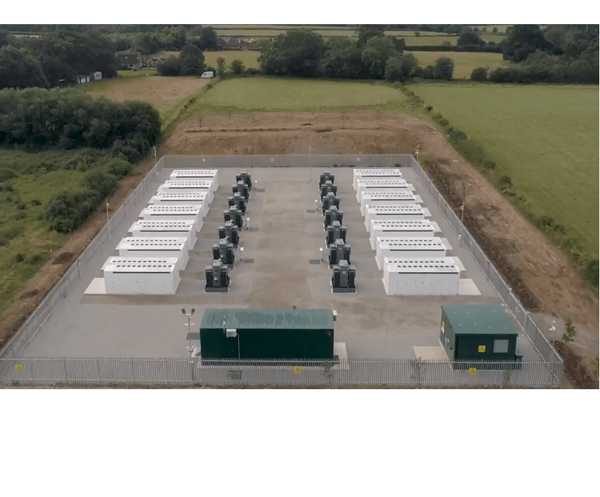 Tesla switching station Ehouse STC-Box for electrical plant in West Sussex United Kingdom UK