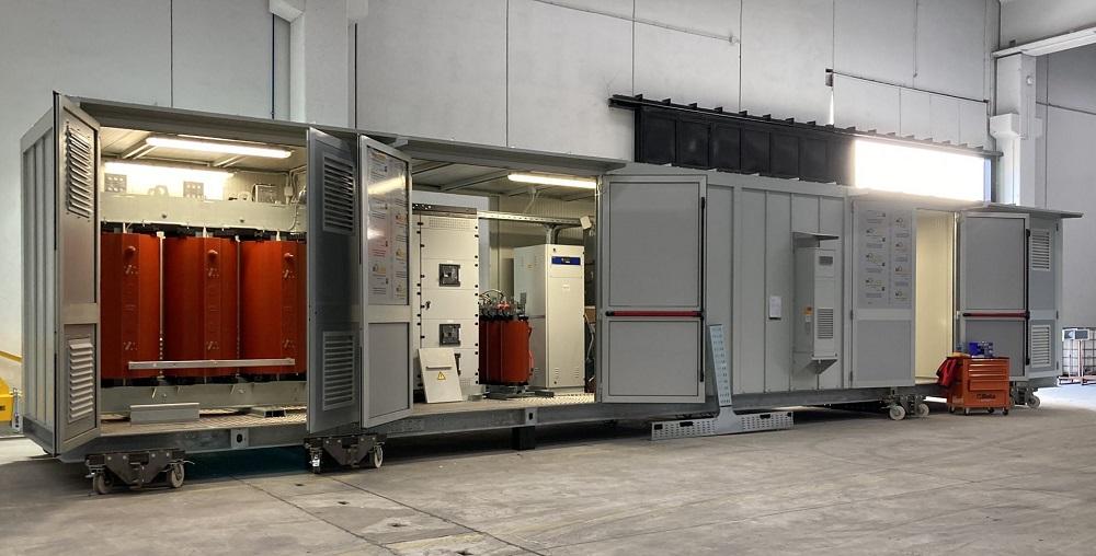 Sous-station élévatrice 0.44/13.8-11.4kV avec systèmes de couplage avancés pour générateurs spécifiques à Rio de Janeiro, pour Enel.
