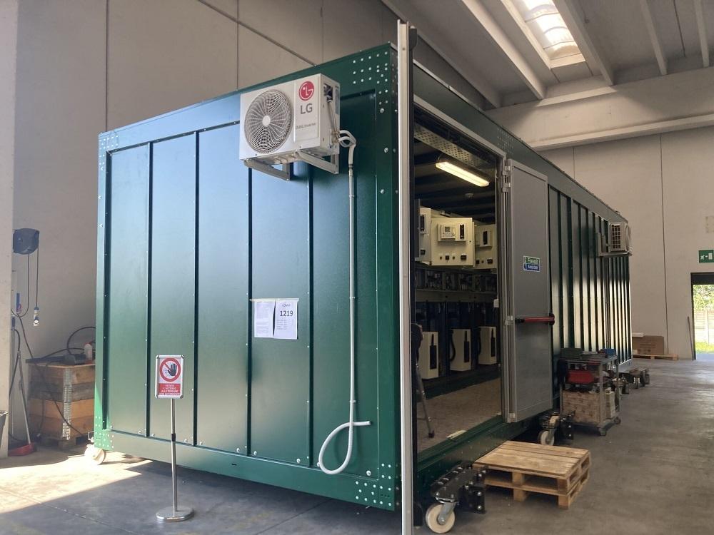 E-House and medium voltage air-insulated ATR switchgear 36kV 1250A 25kA(1s) for Battery Energy Storage System (BESS) 50MW in Pitkevy, Scotland.