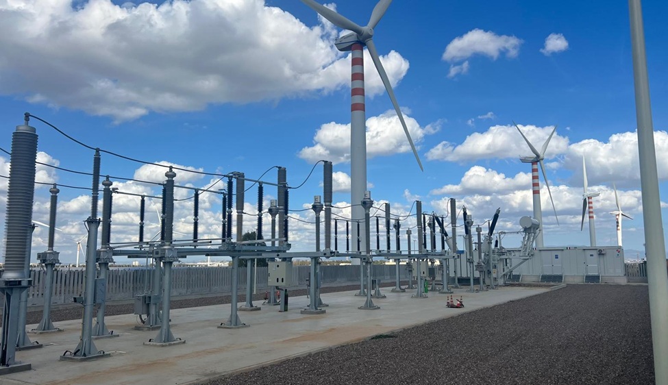Macchiareddu Sardinia switchroom for wind farm and photovoltaics