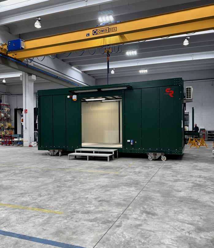 eHouse 33 kV et salle de contrôle destinées au système de stockage d’énergie par batteries (BESS), en Écosse.