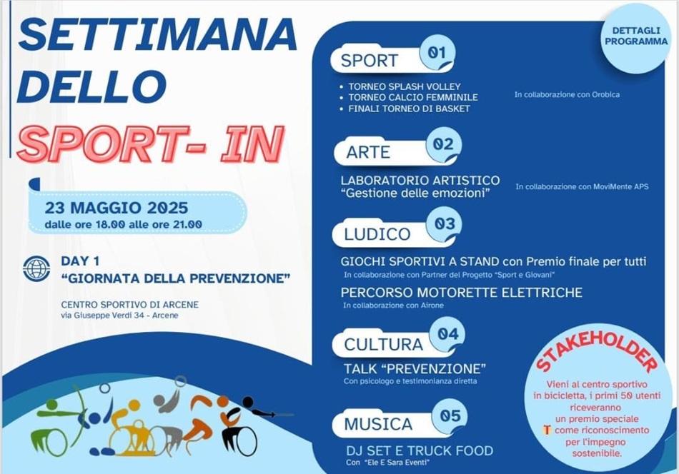 Orobica attività sportive e culturali 2025 - sport and cultural activities at Arcene sport center with Orobica women's football to celebrate inclusion