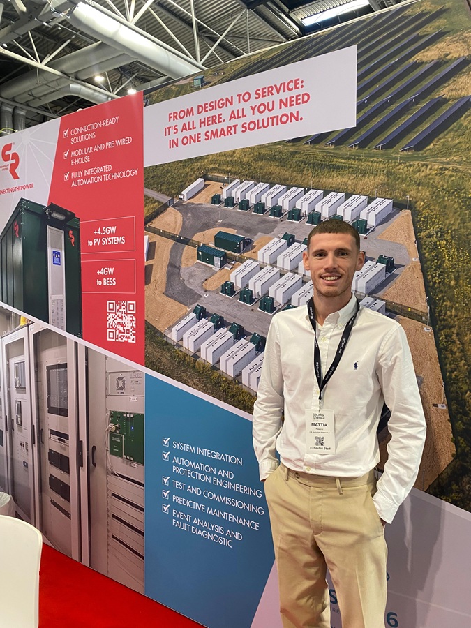 Mattia Palazzini at Solar and storage live UK