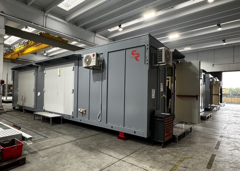 n. 4 switchrooms and n. 1 control room for Battery Energy Storage System - BESS, in Norwich (UK).