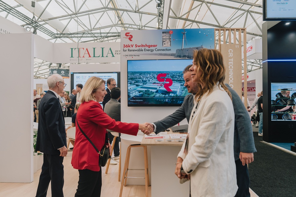 ONS 2026 Stavanger exhibition Claudio Rigantini with Andrea Cavallari, Ambassador of Italy Ambassador in Oslo